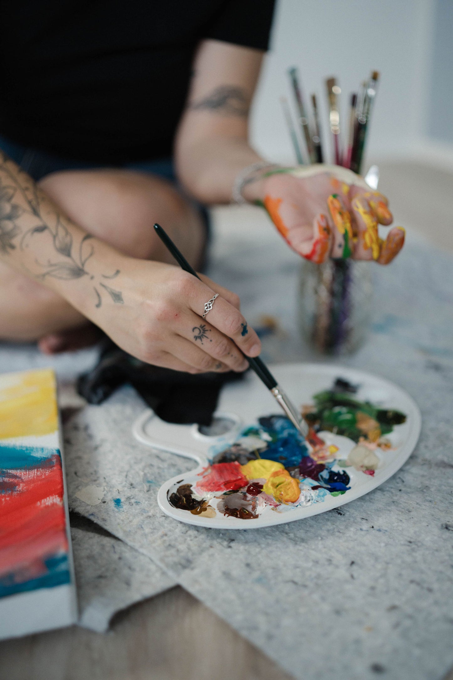 Kennenlerngespräch für große und kleine Malaufträge 😊