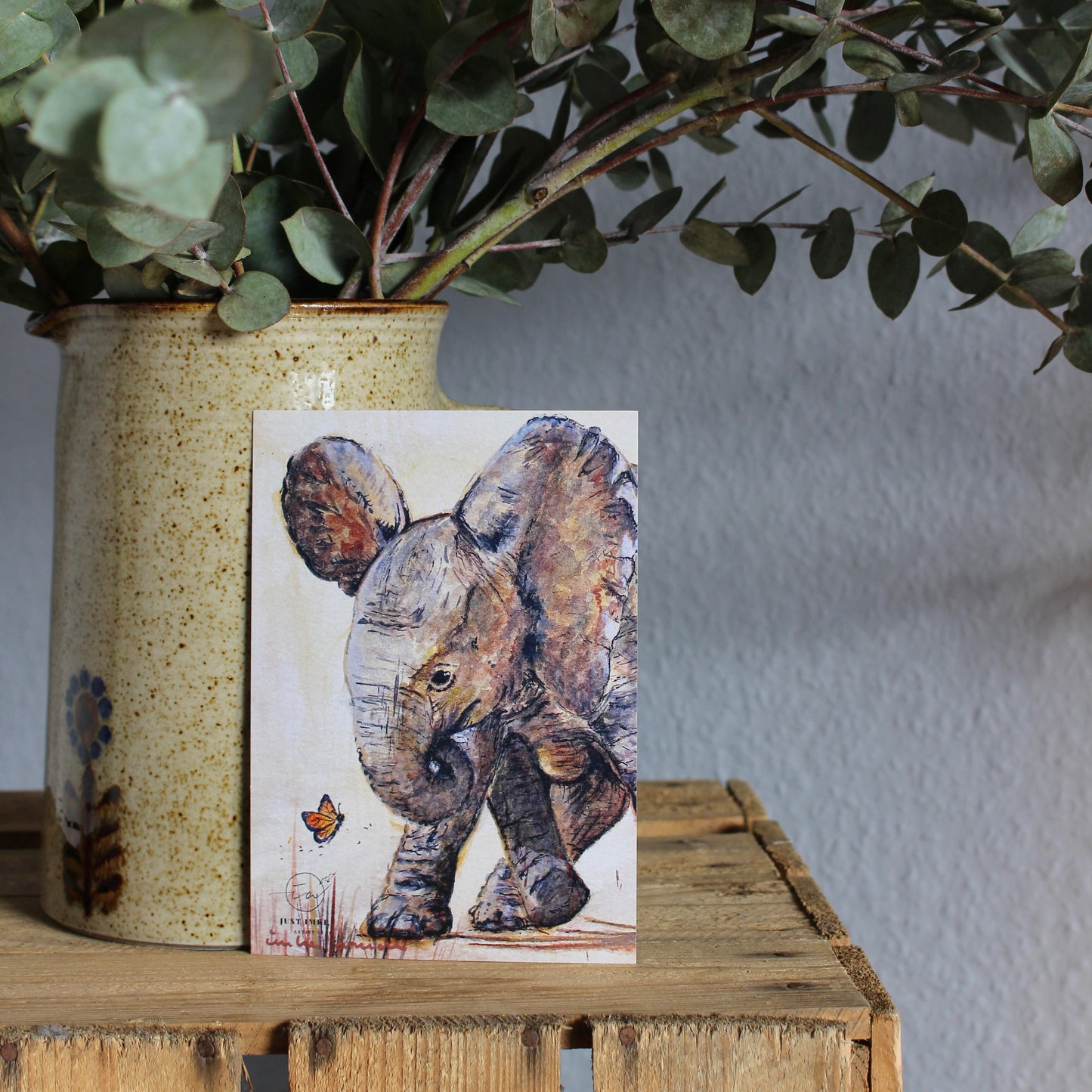 Postcard - Happy 🐘