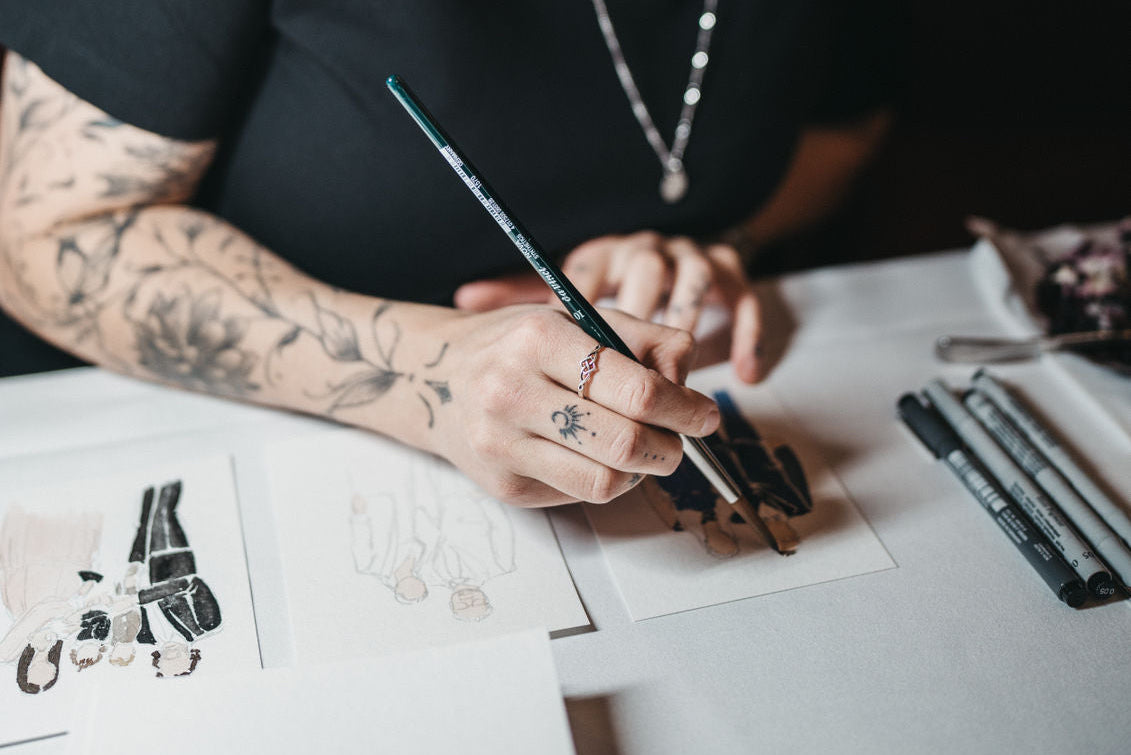 Live Malerei Gäste Illustrationen mit Aquarell gemalt in Köln und Bonn. Buchbar in NRW.